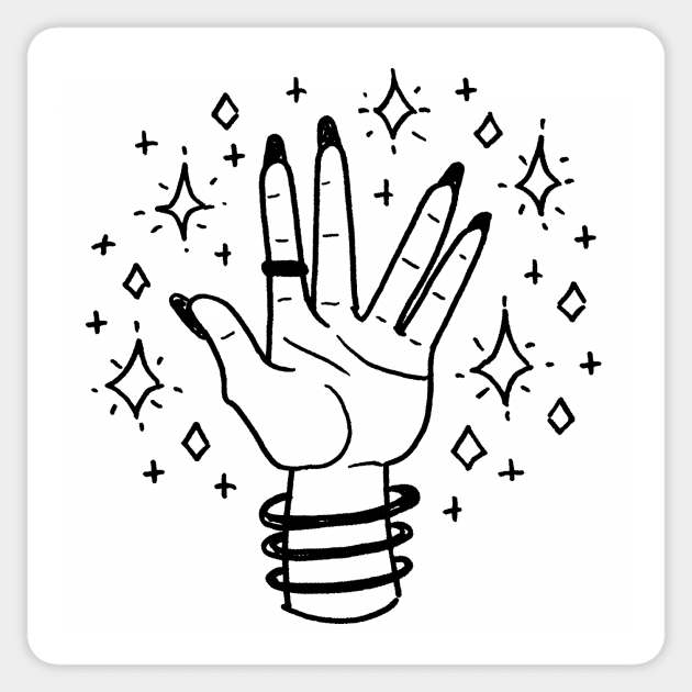 LLAP (black) Sticker by Maritsa Patrinos